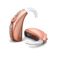 Das Hörgerät wird hinter dem Ohr installiert und mittlerem bis grossem Hörverlust eingesetzt.